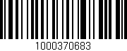 Código de barras (EAN, GTIN, SKU, ISBN): '1000370683'