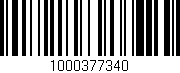 Código de barras (EAN, GTIN, SKU, ISBN): '1000377340'