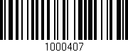 Código de barras (EAN, GTIN, SKU, ISBN): '1000407'