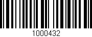 Código de barras (EAN, GTIN, SKU, ISBN): '1000432'