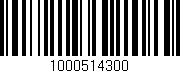 Código de barras (EAN, GTIN, SKU, ISBN): '1000514300'