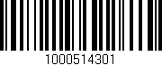 Código de barras (EAN, GTIN, SKU, ISBN): '1000514301'