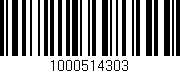 Código de barras (EAN, GTIN, SKU, ISBN): '1000514303'