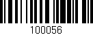 Código de barras (EAN, GTIN, SKU, ISBN): '100056'