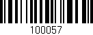 Código de barras (EAN, GTIN, SKU, ISBN): '100057'
