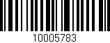 Código de barras (EAN, GTIN, SKU, ISBN): '10005783'