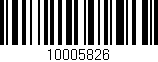 Código de barras (EAN, GTIN, SKU, ISBN): '10005826'
