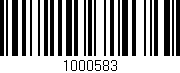 Código de barras (EAN, GTIN, SKU, ISBN): '1000583'
