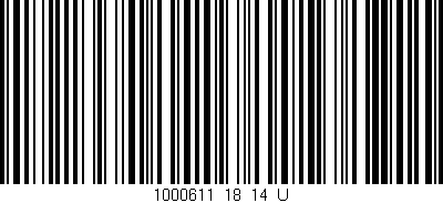 Código de barras (EAN, GTIN, SKU, ISBN): '1000611_18_14_U'