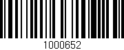 Código de barras (EAN, GTIN, SKU, ISBN): '1000652'