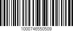 Código de barras (EAN, GTIN, SKU, ISBN): '1000746550509'