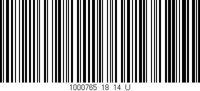 Código de barras (EAN, GTIN, SKU, ISBN): '1000765_18_14_U'