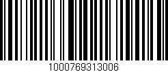 Código de barras (EAN, GTIN, SKU, ISBN): '1000769313006'