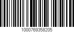 Código de barras (EAN, GTIN, SKU, ISBN): '1000769358205'