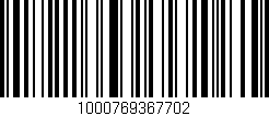 Código de barras (EAN, GTIN, SKU, ISBN): '1000769367702'