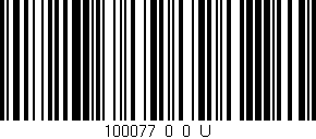 Código de barras (EAN, GTIN, SKU, ISBN): '100077_0_0_U'