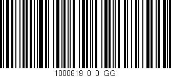Código de barras (EAN, GTIN, SKU, ISBN): '1000819_0_0_GG'