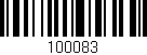 Código de barras (EAN, GTIN, SKU, ISBN): '100083'
