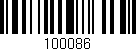 Código de barras (EAN, GTIN, SKU, ISBN): '100086'