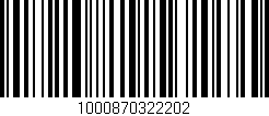 Código de barras (EAN, GTIN, SKU, ISBN): '1000870322202'