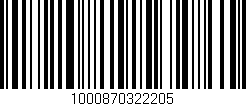 Código de barras (EAN, GTIN, SKU, ISBN): '1000870322205'