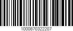 Código de barras (EAN, GTIN, SKU, ISBN): '1000870322207'