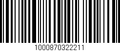 Código de barras (EAN, GTIN, SKU, ISBN): '1000870322211'
