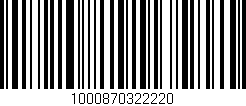 Código de barras (EAN, GTIN, SKU, ISBN): '1000870322220'