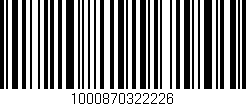 Código de barras (EAN, GTIN, SKU, ISBN): '1000870322226'