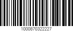 Código de barras (EAN, GTIN, SKU, ISBN): '1000870322227'