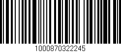 Código de barras (EAN, GTIN, SKU, ISBN): '1000870322245'