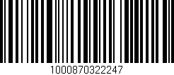 Código de barras (EAN, GTIN, SKU, ISBN): '1000870322247'