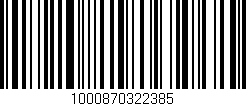 Código de barras (EAN, GTIN, SKU, ISBN): '1000870322385'