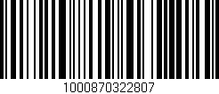 Código de barras (EAN, GTIN, SKU, ISBN): '1000870322807'