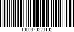 Código de barras (EAN, GTIN, SKU, ISBN): '1000870323192'