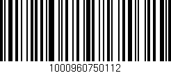 Código de barras (EAN, GTIN, SKU, ISBN): '1000960750112'