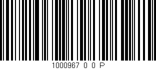 Código de barras (EAN, GTIN, SKU, ISBN): '1000967_0_0_P'
