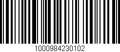 Código de barras (EAN, GTIN, SKU, ISBN): '1000984230102'