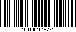 Código de barras (EAN, GTIN, SKU, ISBN): '1001001015771'