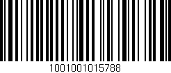 Código de barras (EAN, GTIN, SKU, ISBN): '1001001015788'