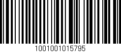 Código de barras (EAN, GTIN, SKU, ISBN): '1001001015795'