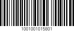Código de barras (EAN, GTIN, SKU, ISBN): '1001001015801'