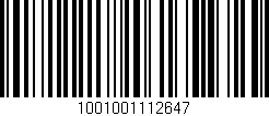 Código de barras (EAN, GTIN, SKU, ISBN): '1001001112647'