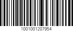 Código de barras (EAN, GTIN, SKU, ISBN): '1001001207954'