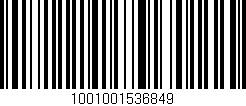 Código de barras (EAN, GTIN, SKU, ISBN): '1001001536849'