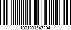 Código de barras (EAN, GTIN, SKU, ISBN): '1001001547784'