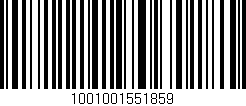 Código de barras (EAN, GTIN, SKU, ISBN): '1001001551859'