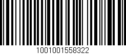 Código de barras (EAN, GTIN, SKU, ISBN): '1001001558322'