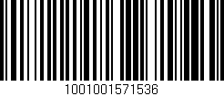 Código de barras (EAN, GTIN, SKU, ISBN): '1001001571536'