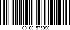 Código de barras (EAN, GTIN, SKU, ISBN): '1001001575398'
